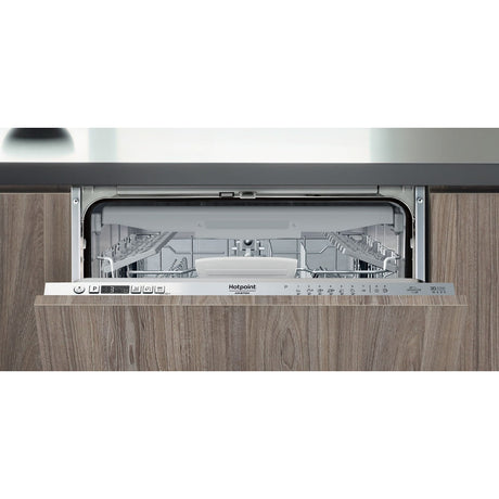 Lave-vaisselle tout encastrable HOTPOINT HI5030WEF - 14 couverts - Induction - L60cm - 43 dB - tiroir a couverts