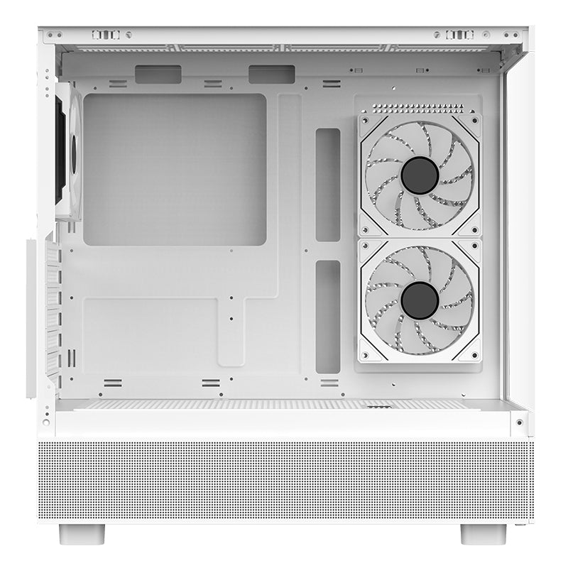 Boitier Moyen Tour ATX iTek Showbui 42 RGB avec panneaux vitrés (Blanc)