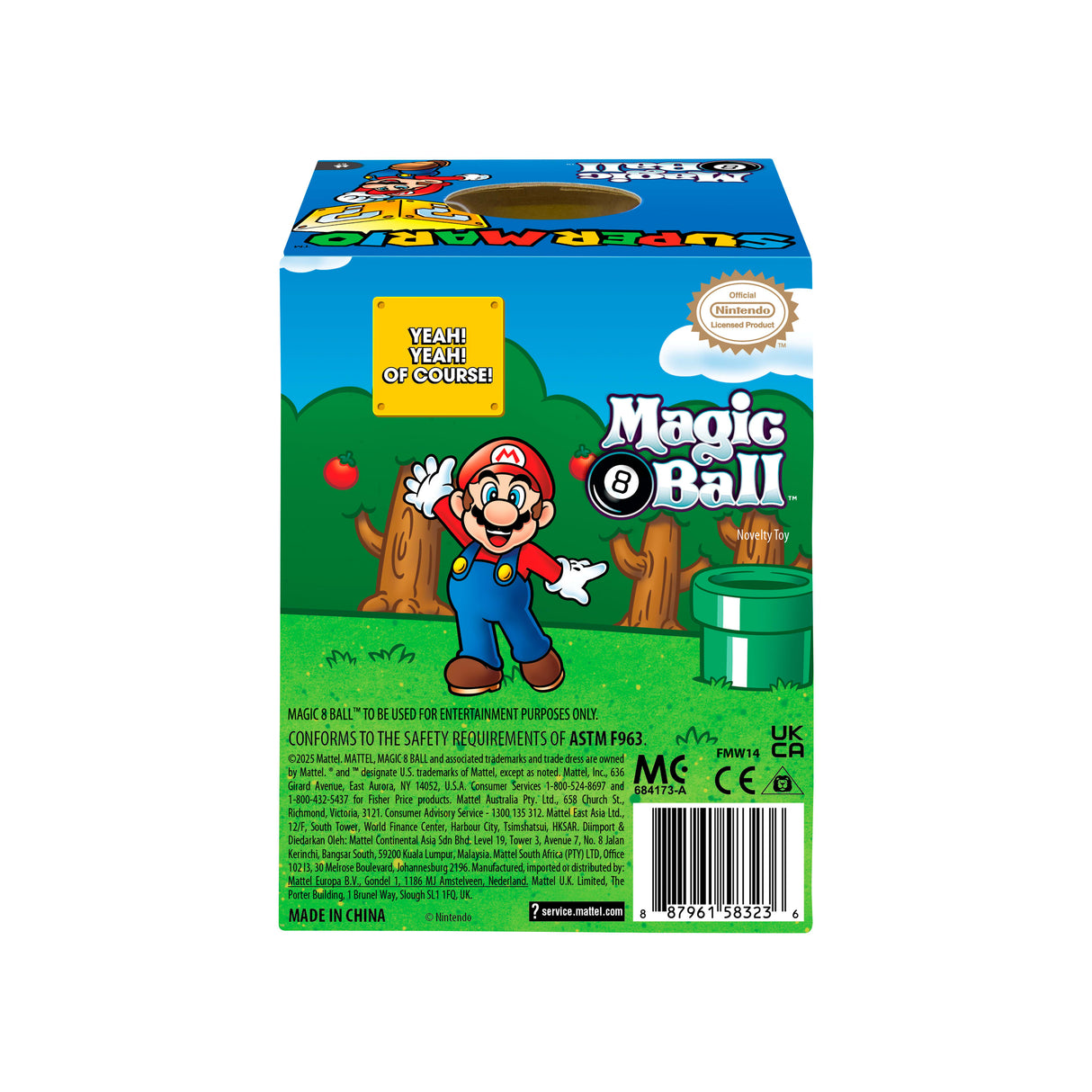 Jouet Magique - NINTENDO - Magic 8 Ball Super Mario - Boule Interactive - Licence Mario