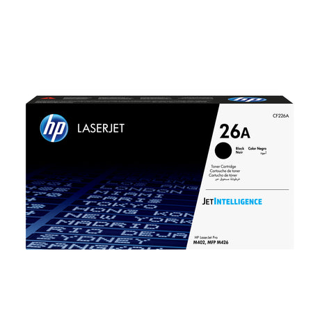 Cartouche de toner noir HP 26A authentique pour HP LaserJet Pro M402/MFP M426