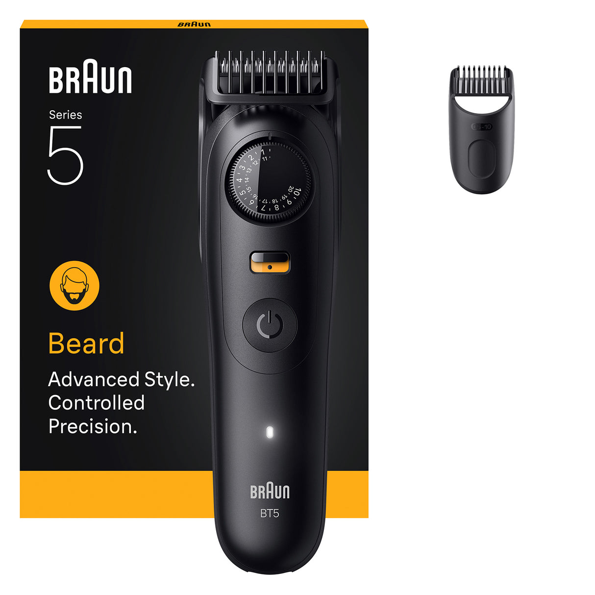 Tondeuse électrique - BRAUN - Séries 5 BT5500 - 120 min autonomie - Étanche - Noir