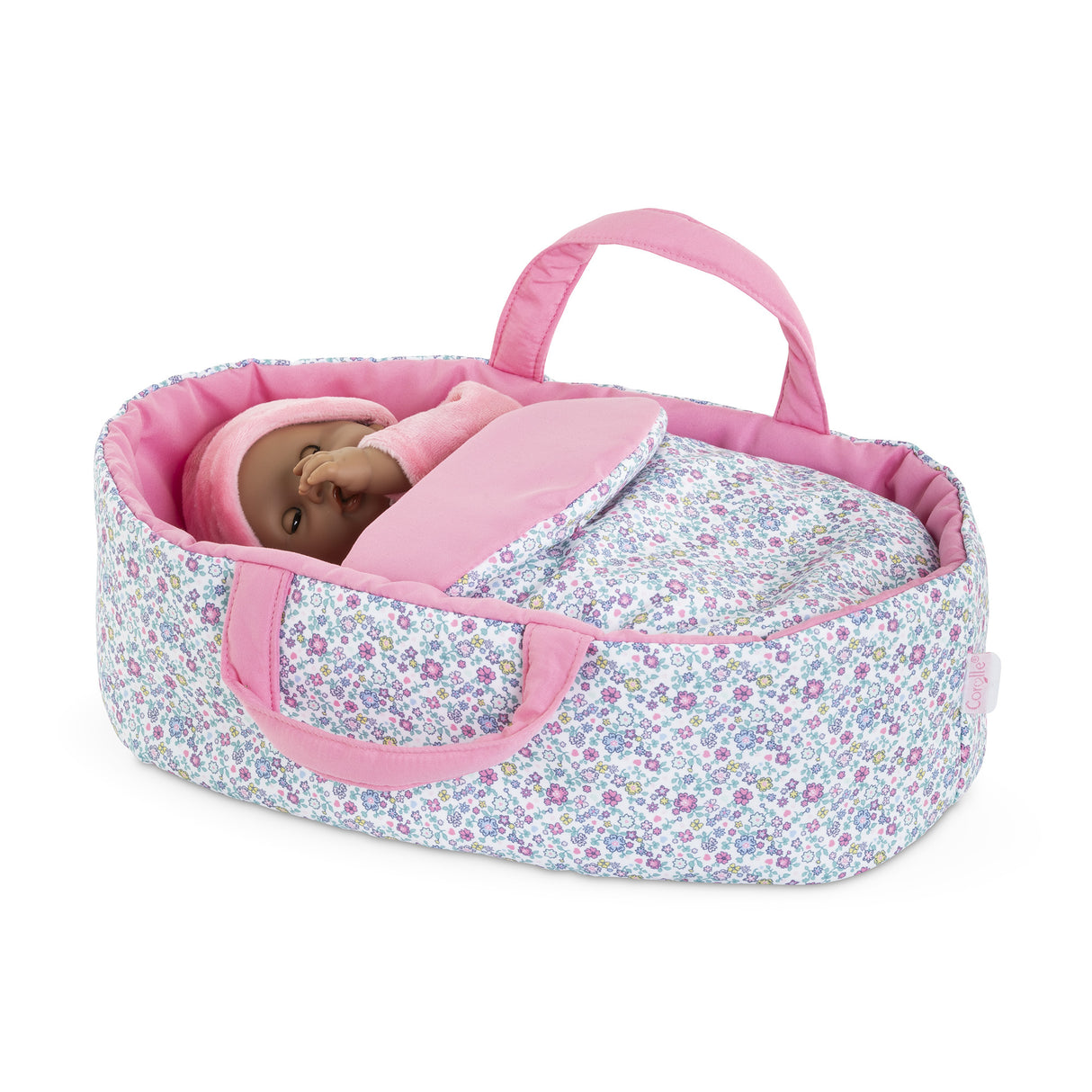 Accessoires poupons - COROLLE - Couffin Floral - pour poupon 30 cm - des 18 mois