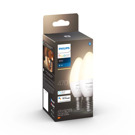 Ampoules connectées Philips Hue HW 5.5W E14 x2