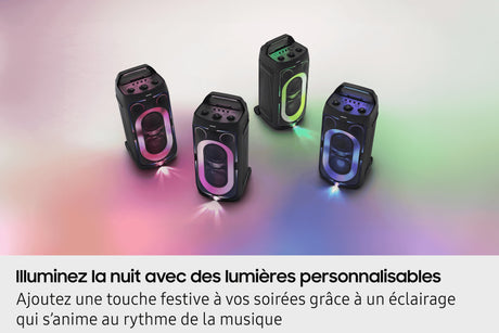 Enceinte - SAMSUNG - MX ST50F/XE - 240 W - Effets lumineux - Bluetooth - Batterie 18h - Roues intégrées - Noir
