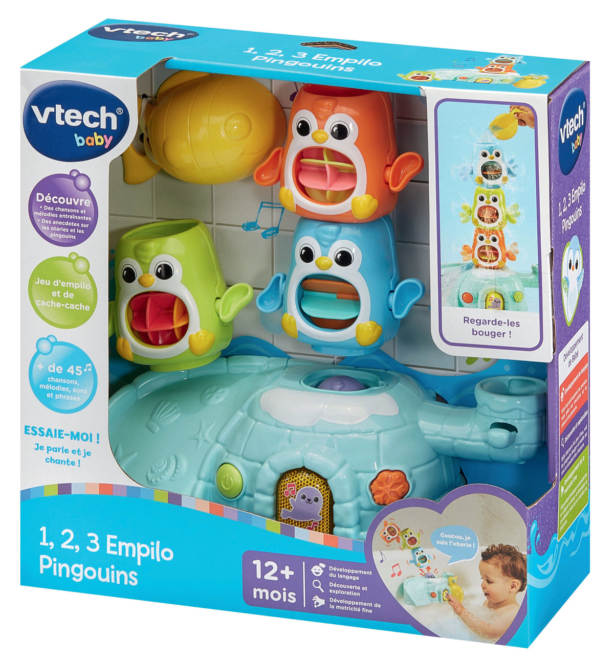VTECH 1, 2, 3, EMPILO PINGOUINS.