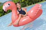 Bouée a chevaucher - Bestway - Flamant rose - 138 x 107 cm