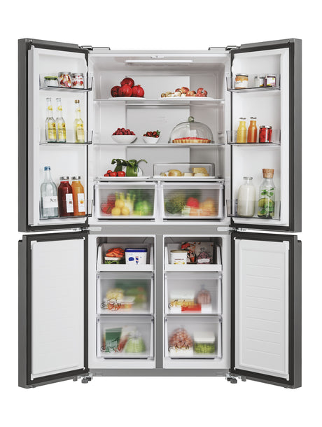 Réfrigérateur multi-portes - CANDY CFQQ5T817EPS - 467L (311L + 156L) - No Frost - Classe E - Silver