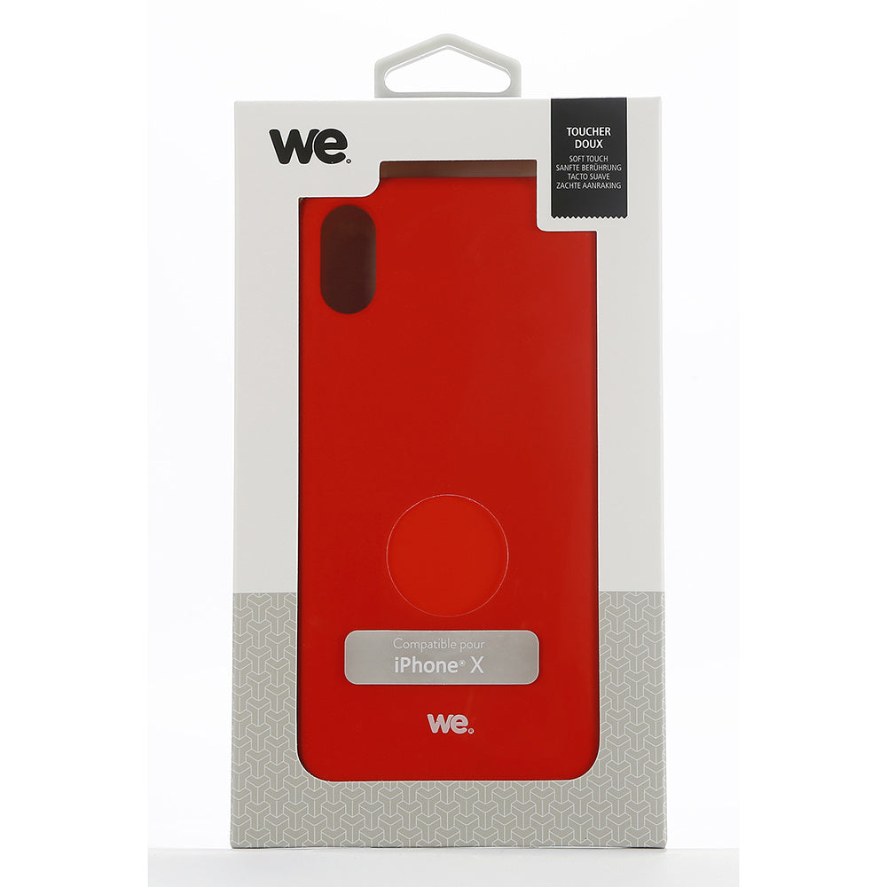 We Coque de protection SILICONE RIGIDE APPLE IPHONEe XS MAX Rouge
