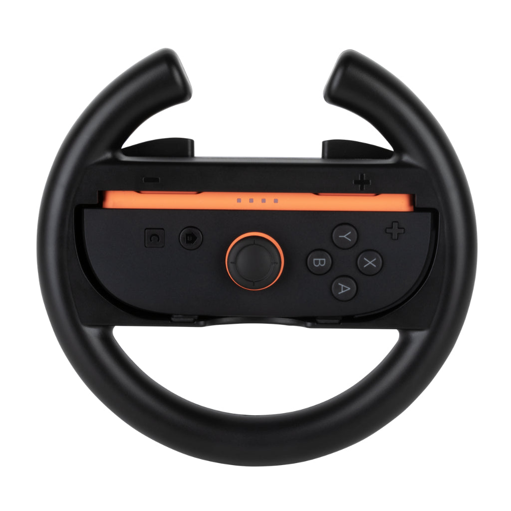 Paire de volants de course - Manettes Joy-Con Nintendo Switch 2 - Konix - Plastique - Noir