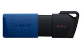 Clé USB 3.2 Kingston DataTraveler Exodia M - 64Go (Bleu/Noir)