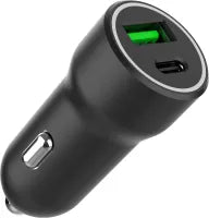 Chargeur Allume Cigare Gembird 1x USB-C + 1x USB-A 20W (Noir)