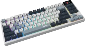 Clavier Gamer sans fil Bluetooth mécanique MSI Forge GK600 TKL RGB (Blanc/Noir)