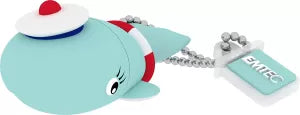 Clé USB 2.0 Emtec M337 Baleine Mariniére - 16Go (Bleu)