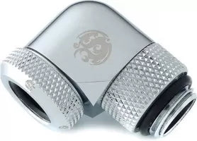 Connecteur ïÂ¿Â½ 90ïÂ¿Â½ pour Tube Watercooling Bitspower G1/4" 12mm AD (Argent)