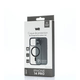 We Coque de protection RUBBER APPLE IPHONE 14 PRO - Dos transparent contour mat