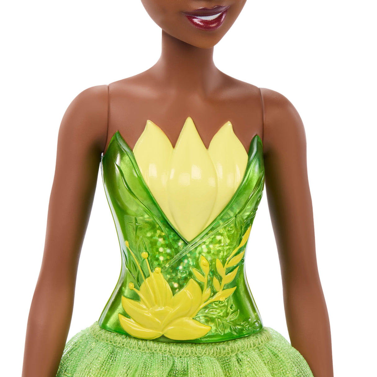 Tiana Poupée 29 cm, Mattel Poupée Disney Princesses habillage et accessoires HLW04