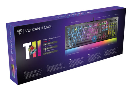 Clavier gaming PC optique et mécanique - TURTLE BEACH - Vulcan II Max - Noir