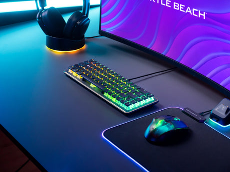 Clavier gaming optique et mécanique filaire Turtle Beach - Vulcan II Mini - Noir