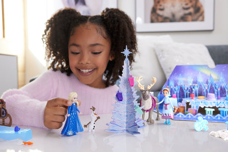 Calendrier de l'Avent La Reine des Neiges, 24 surprises avec poupées et accesssoires, Disney Frozen, Mattel, HWX20