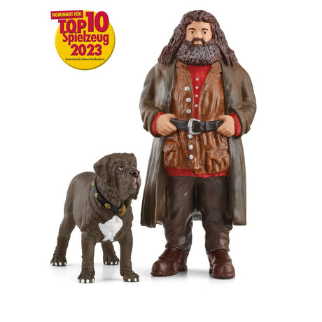 Figurine Hagrid et Crockdur, Personnages de l'univers Harry Potter,  pour enfants des 6 ans, Schleich 42638 Harry Potter Wizarding