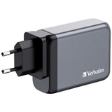 Chargeur secteur Verbatim GNC 2x ports USB-A + 2x ports USB-C 100W (Noir)