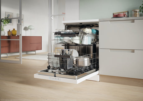 Lave-vaisselle pose libre CANDY CF6C4F2W Rapido - 16 couverts - 44dB  - Maxi Cuve - Connecté - Blanc