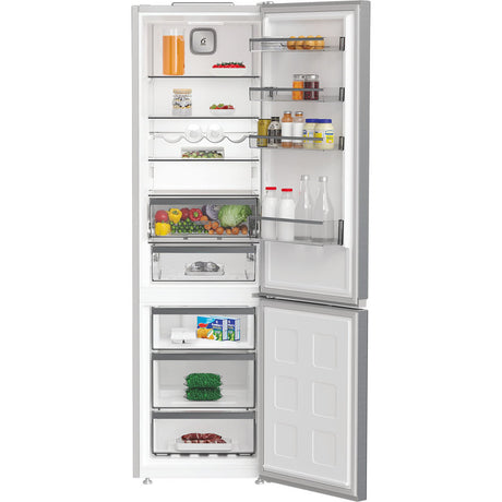 Réfrigérateur combiné - WHIRLPOOL - WHK26402XP4E - 355 L - Dual NoFrost - 6e sens - Porte bouteille - 203.5x59.5x66.3 - Inox