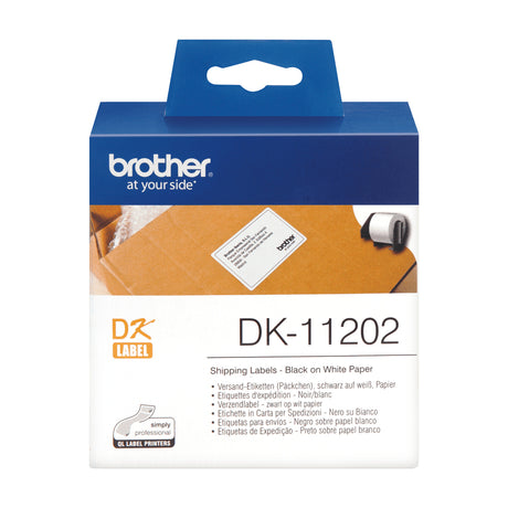 Etiquettes d'expédition Brother P-TOUCH DK-11202 - 62x100mm - 300 étiquettes