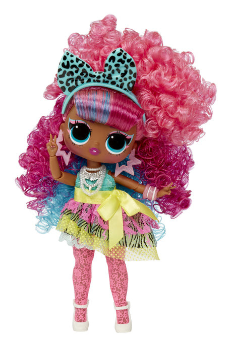L.O.L. Surprise Tweens Surprise Swap Fashion Doll - Curls-2- Crimps Cora - 1 poupée Tweens 17cm, 1 mini tete a coiffer et des