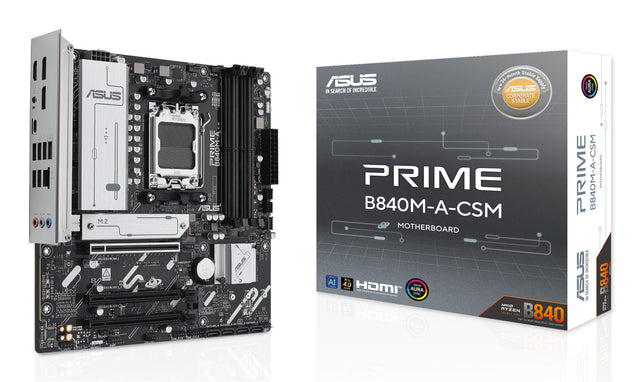 Carte mere - ASUS - PRIME B840M-A-CSM - AMD B840 - Emplacement AM5 micro ATX