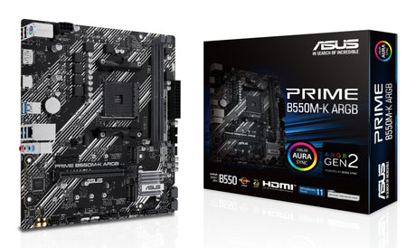 Carte mčre - ASUS - PRIME B550M-K ARGB - AMD B550 - Emplacement AM4 micro ATX