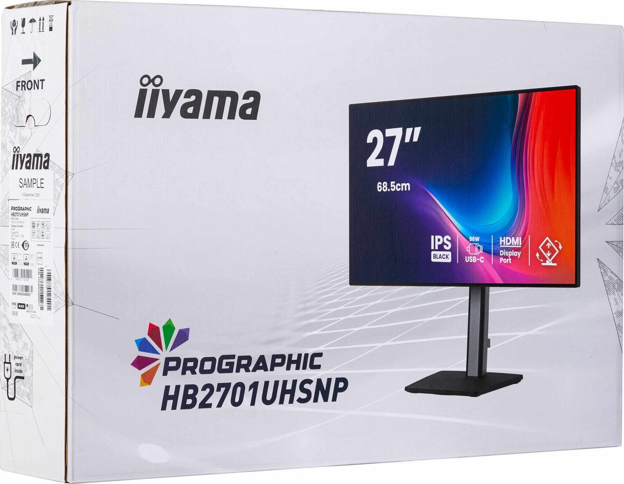 Ecran 27" Iiyama ProGraphic HB2701UHSNP-B1 4K Ultra HD (Noir)