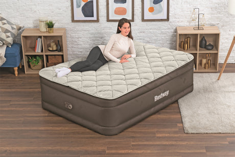 Matelas gonflable - BESTWAY - Tough Guard Fortech - 2 places - Pompe électrique - 350 kg de charge