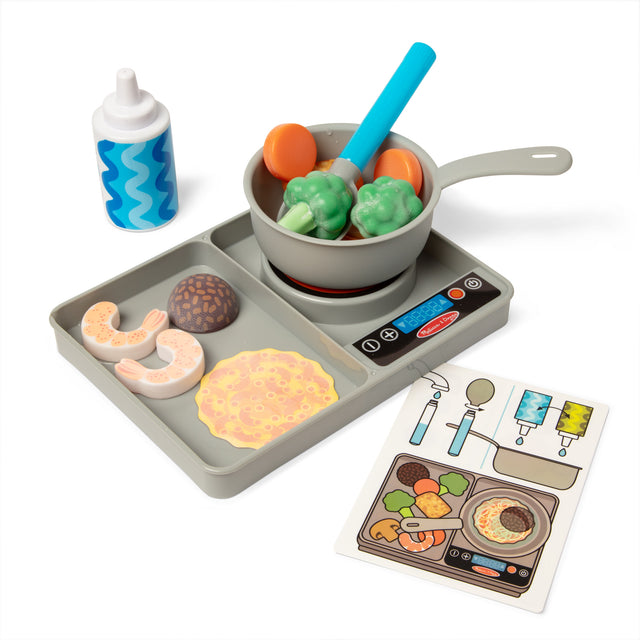 SPINMASTER Melissa & Doug - Coffret Cuisine Water Wow! - 19 accessoires - Développe imagination et curiosité - Des 3 ans