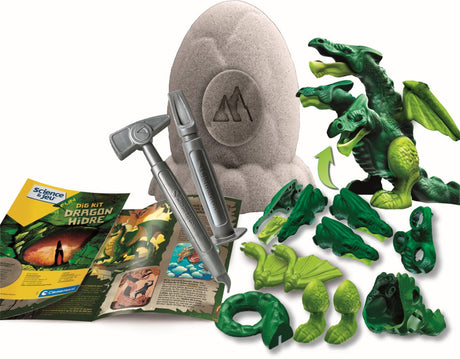 Clementoni - Sciences et Jeu - oeuf légendaire - Dragon a Trois Tetes