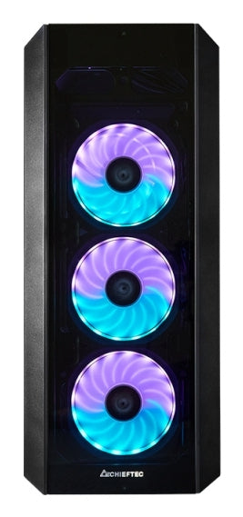 Boitier Moyen Tour ATX Chieftec Scorpion 3 RGB avec panneaux vitrés (Noir)