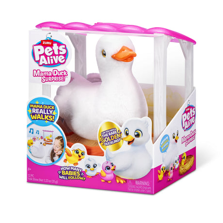 Jouet Interactif - ZURU - Mama Duck - Canetons interactifs suivant leur maman avec surprises a découvrir