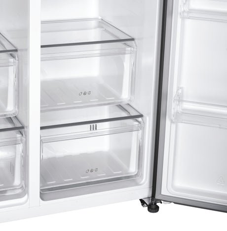 Réfrigérateur Américain - CANDY - CHSBSO-6174XWD - No Frost - Classe E - 529 L - 39 dB - Inox