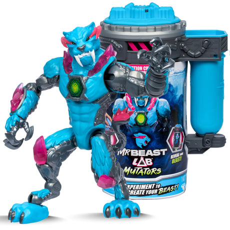 Figurine Mutators Panthere iconique chambre de mutation - MR Beast LAB - Réalise une expérience pour créér ta créature