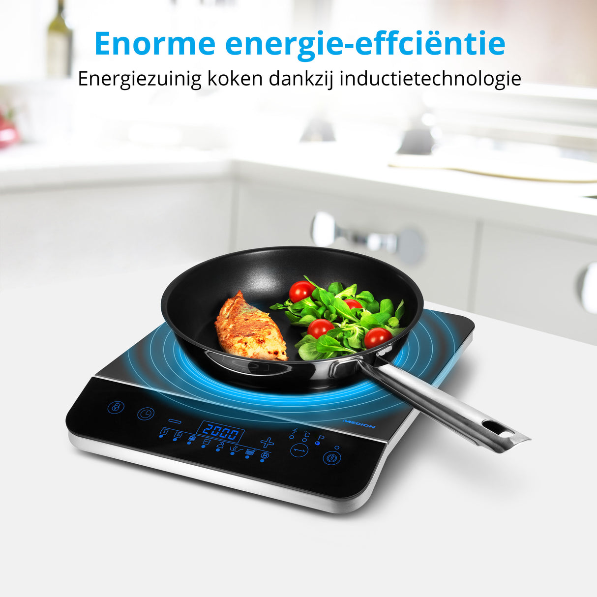 Plaque induction posable - MEDION - MD 17595 - 1 Feu - L 29 x P 36 cm