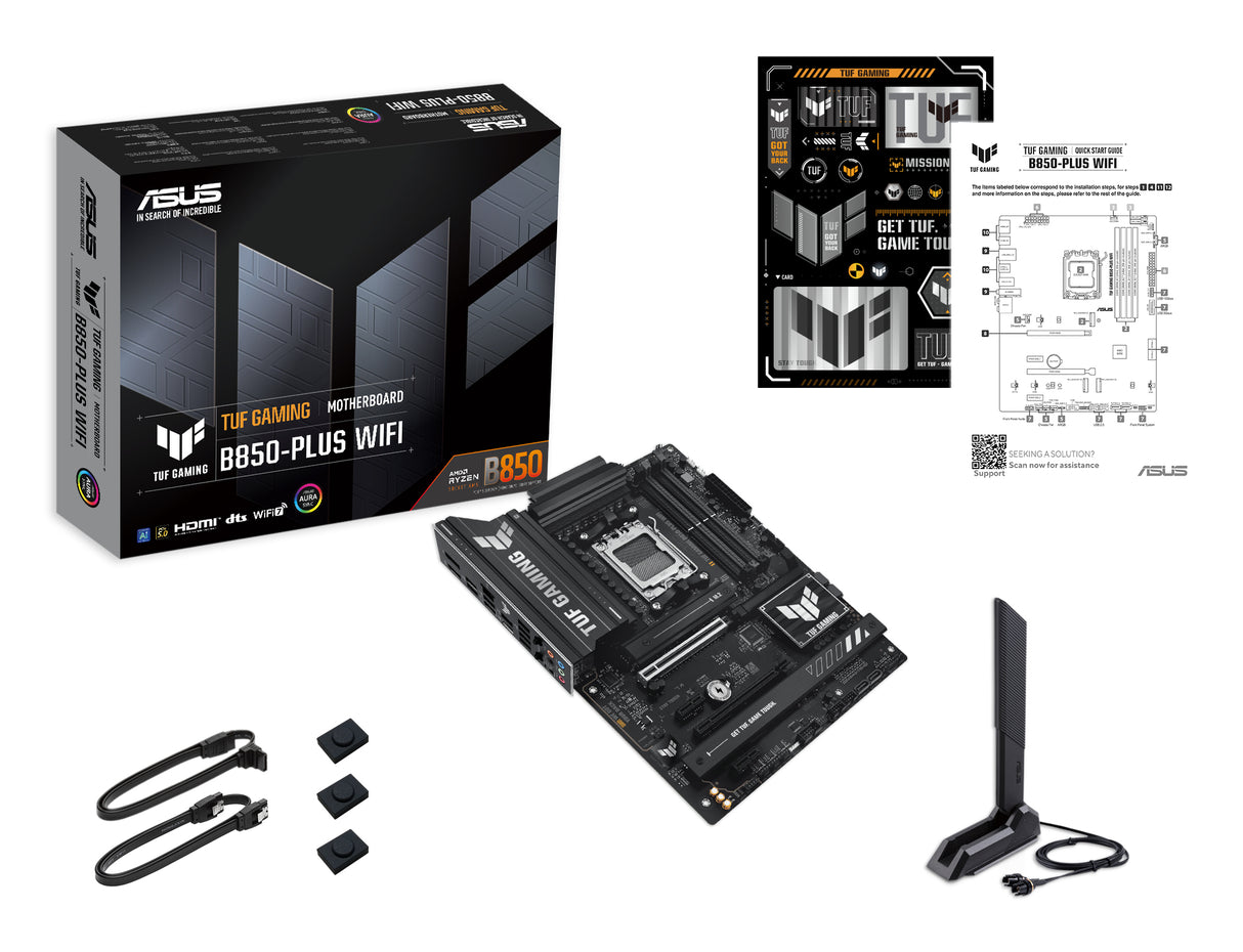 Carte mere - ASUS - TUF GAMING B850-PLUS WIFI - AMD B850 - Emplacement AM5 ATX