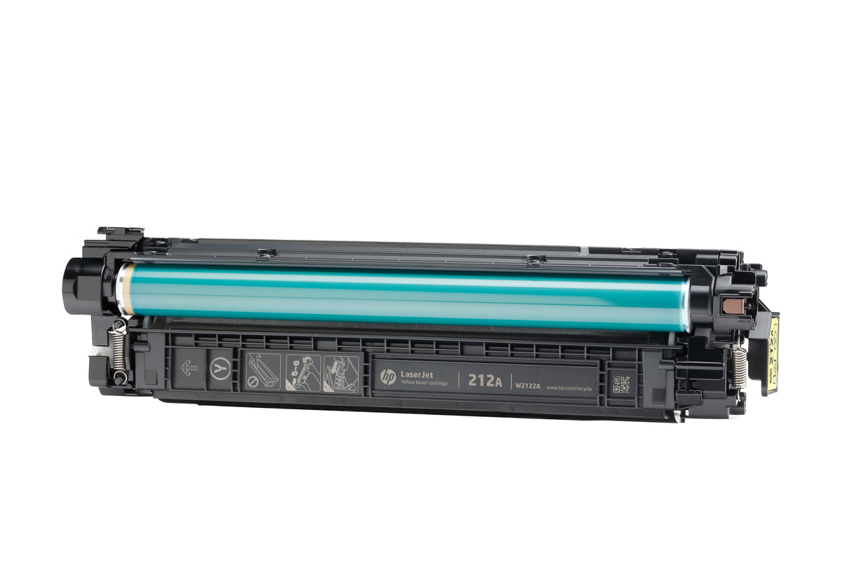 Cartouche de Toner HP 212A Jaune Authentique (W2122A) pour HP Color LaserJet Enterprise M555 / M554 / M578