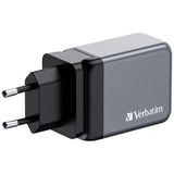 Chargeur secteur Verbatim GNC 1x port USB-A + 2x ports USB-C 65W (Noir)