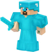 Figurine extensible - GOO JIT ZU - Minecraft Steeve - 11 cm - Texture élastique - Extensible 3x