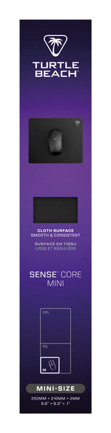 Tapis de souris de jeu - Turtle Beach SenseCore Mini - Surface micro-tissée, équilibré, confortable