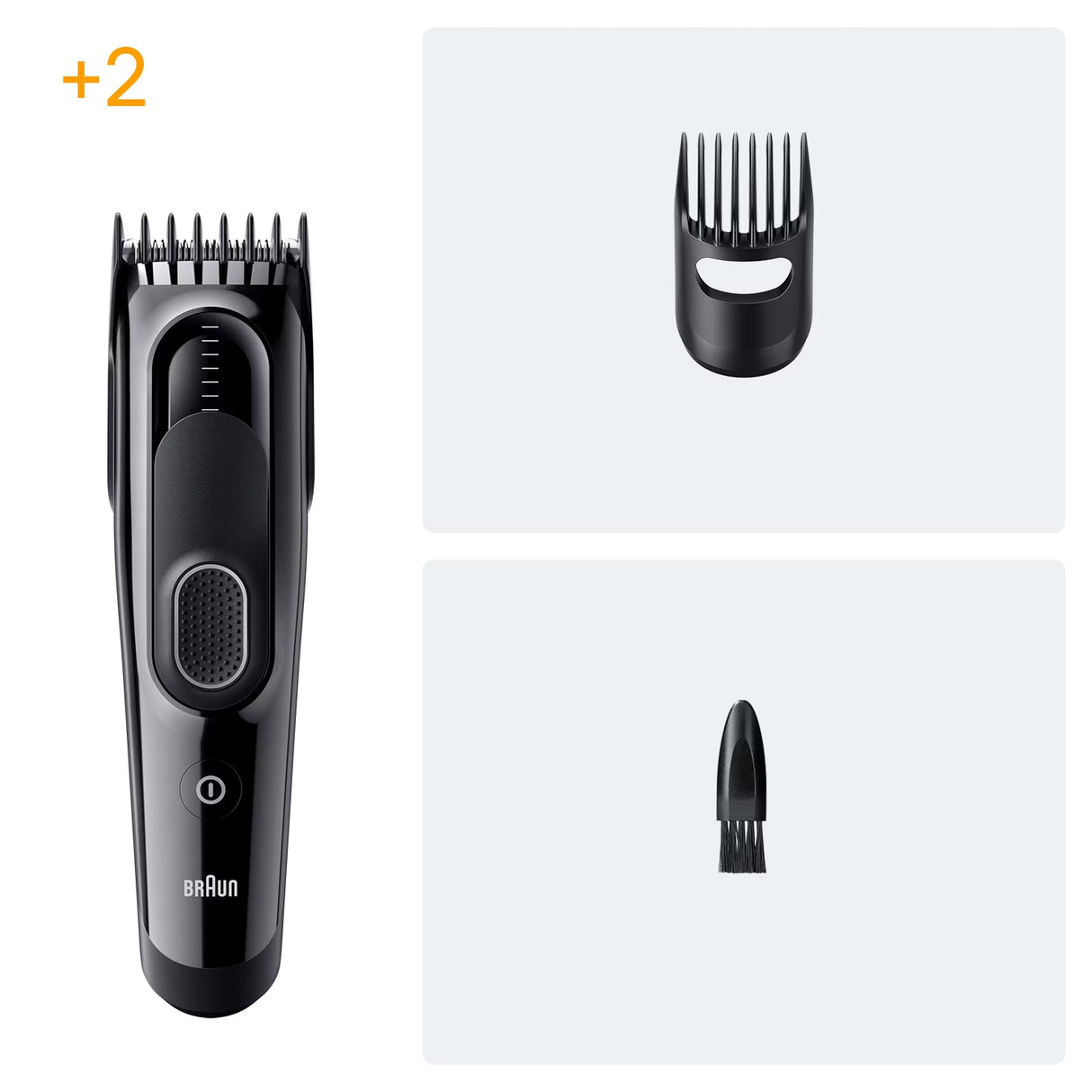 Tondeuse a cheveux - BRAUN - HC5510 - Sans fil - 50 min - 9 réglages - Noir
