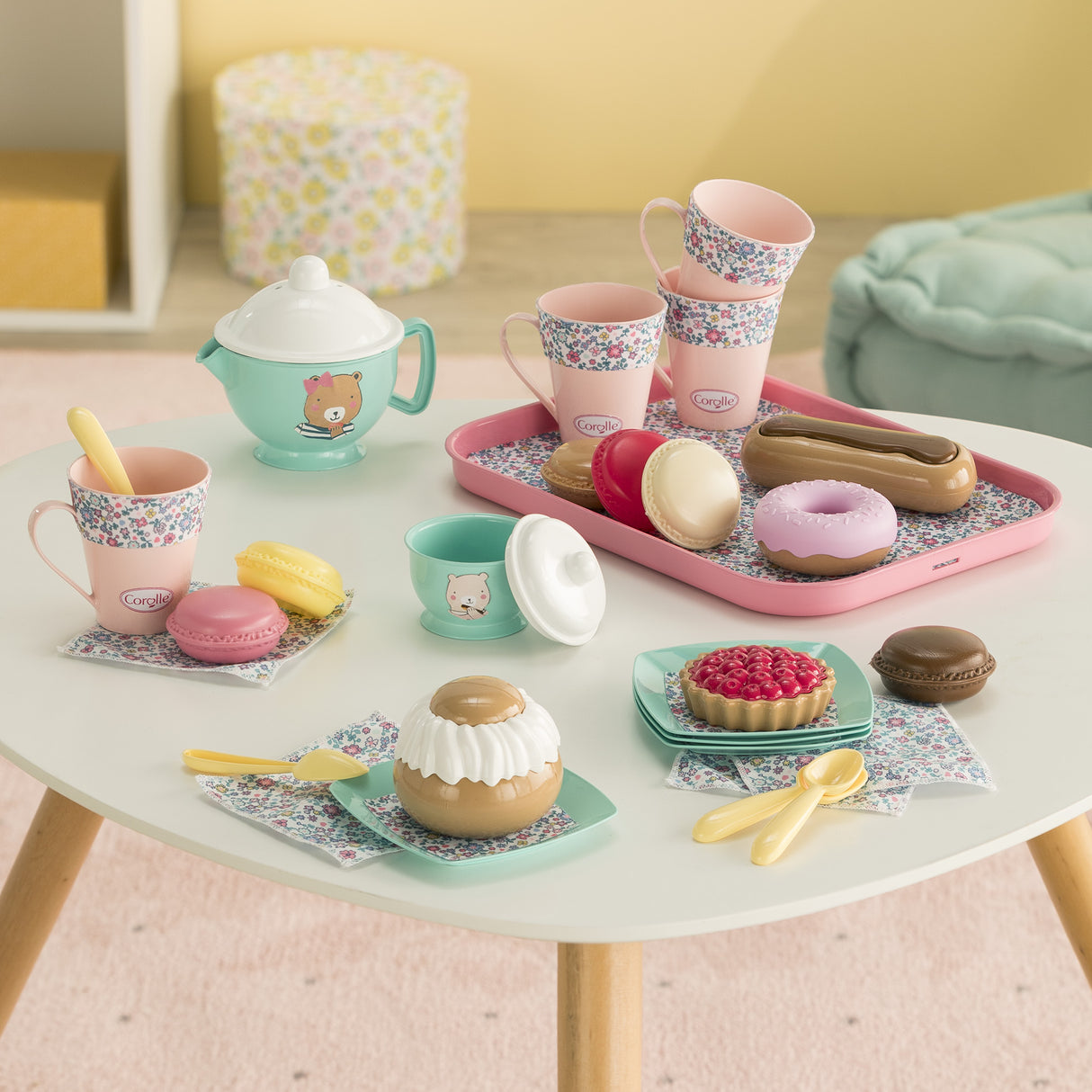 Accessoires poupons - COROLLE - Ma Dinette Thé et Goűter - 30 accessoires - des 18 mois