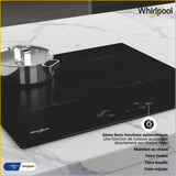 Plaque induction - WHIRLPOOL - WSQ2160NE - 4 foyers/boosters - 7200 W - Largeur 60 cm
