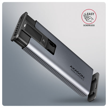 Boitier externe USB-C 3.2 Axagon EEM2-SD2 - S-ATA/NVMe M.2 Type 2280 (Noir)