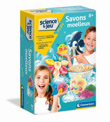 Clementoni - Jeu de science - Création de savons moelleux pour enfants - Ingrédients et ustensiles inclus - Des 8 ans